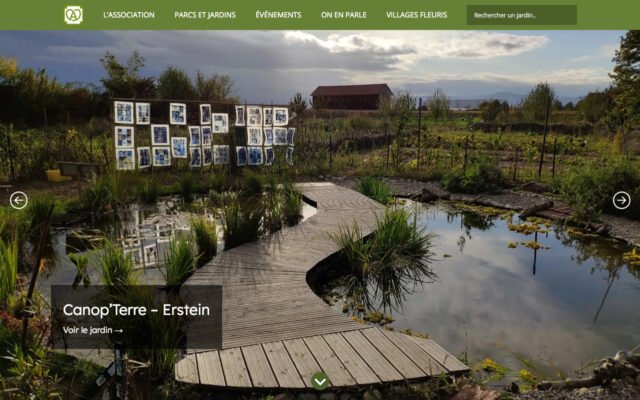 Création du site WordPress Parcs et Jardins d'Alsace