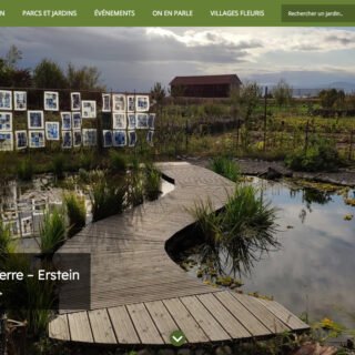 Diaporama du site Wordpress Parcs et Jardins d'Alsace - webcinetic.com