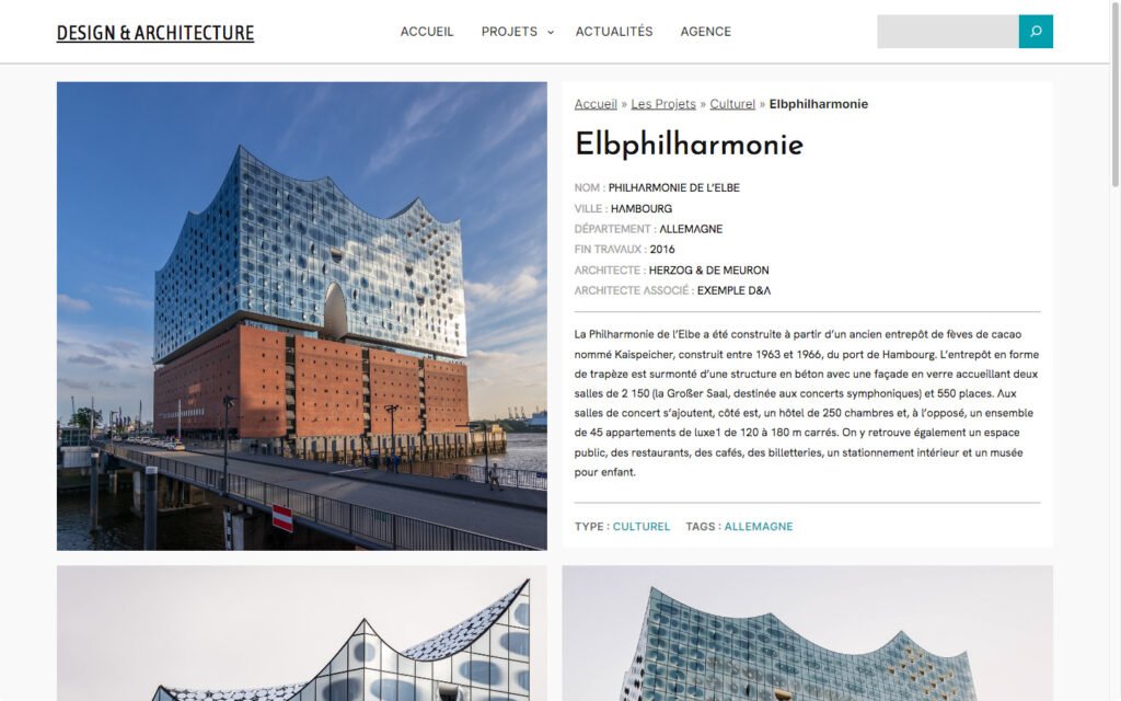 site internet pour une agence d'architecture à Strasbourg