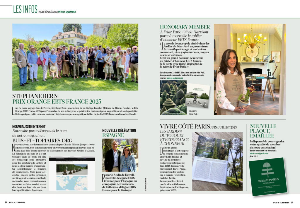 Magazine Buis & Topiaires numéro 26, pages 18 et 19